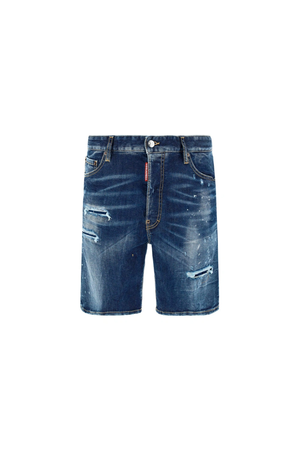 Dsquared2 Blue Knee-length Denim Shorts Jeans