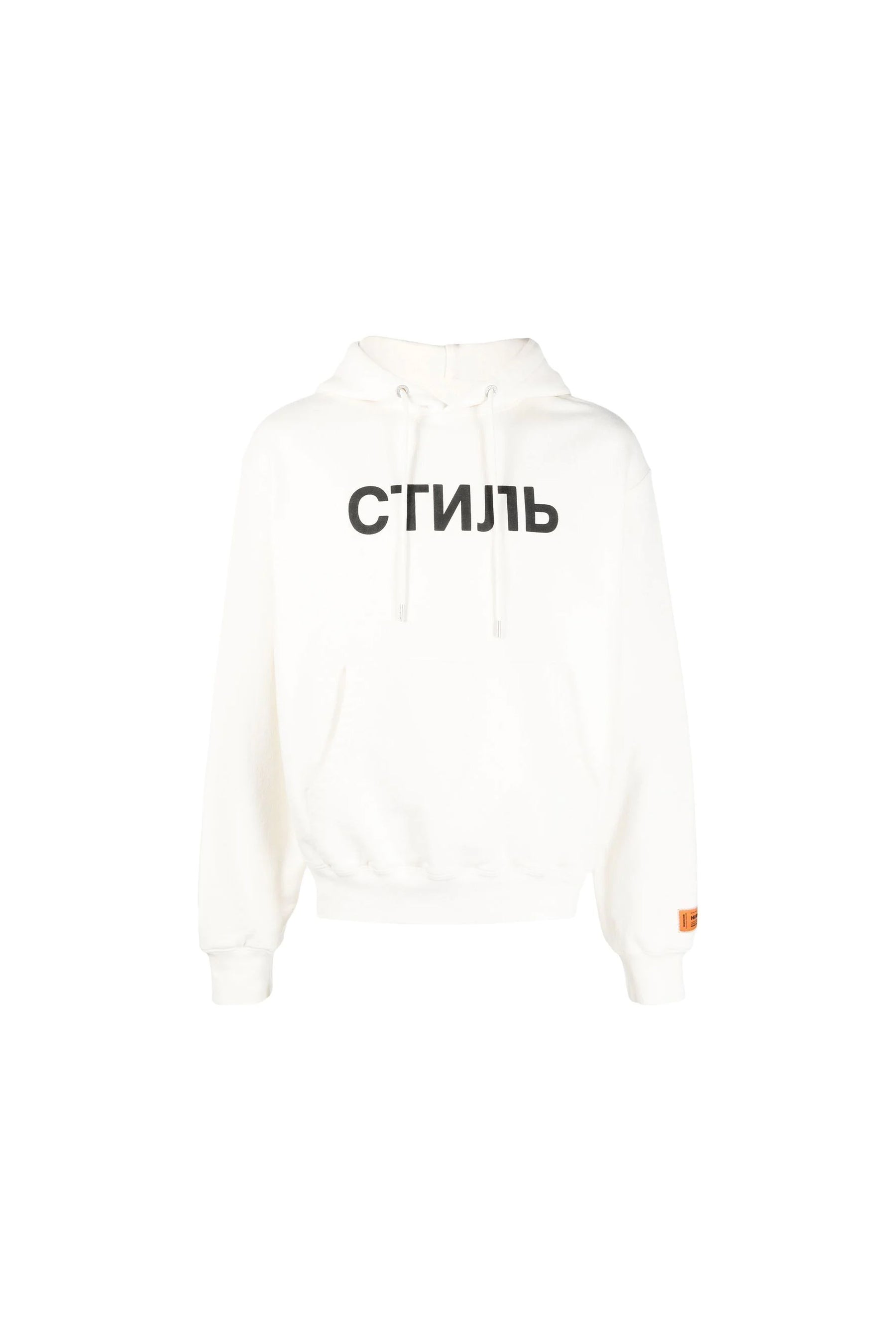 Heron Preston logo-print hoodie white