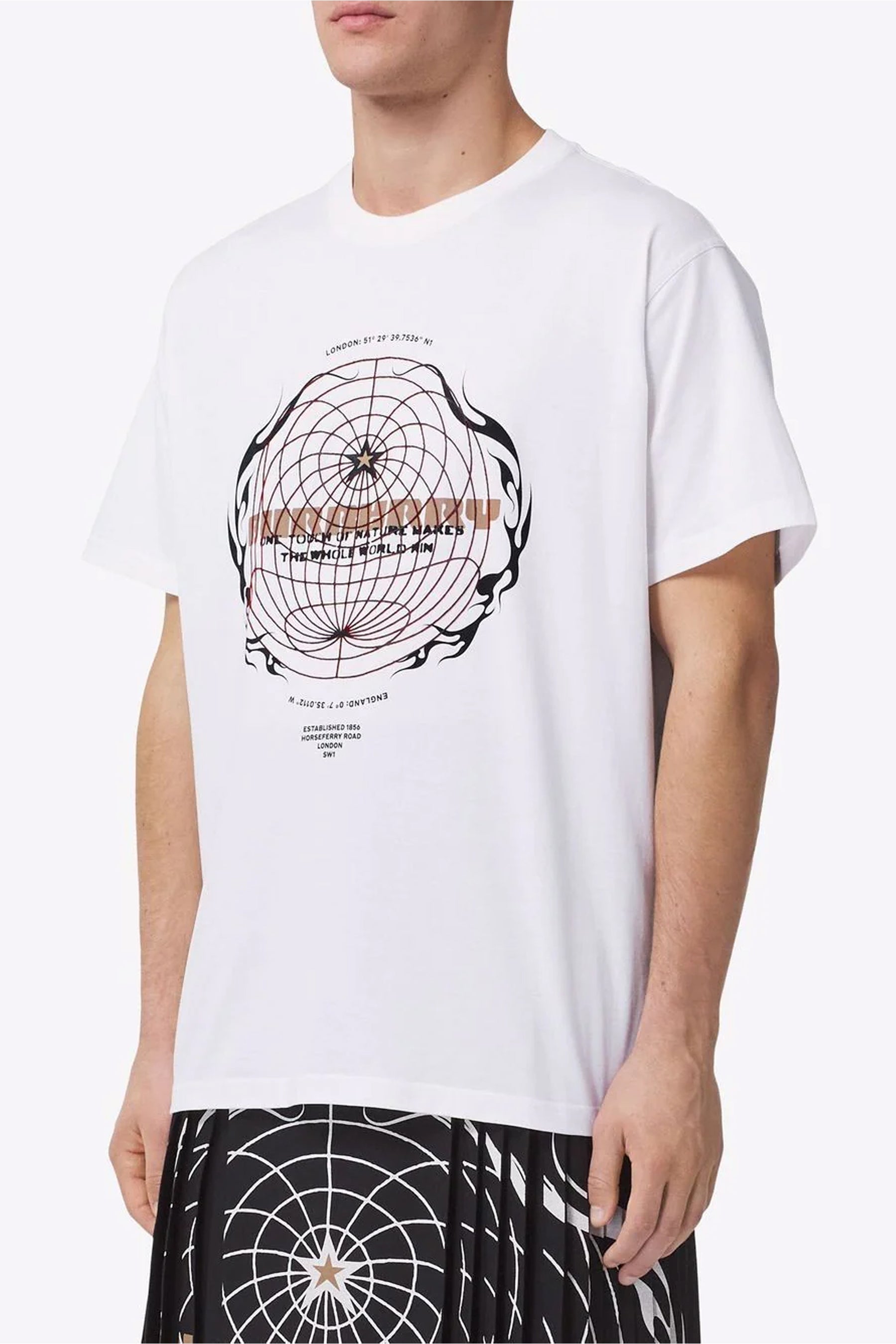 Burberry Globe-graphic T-shirt