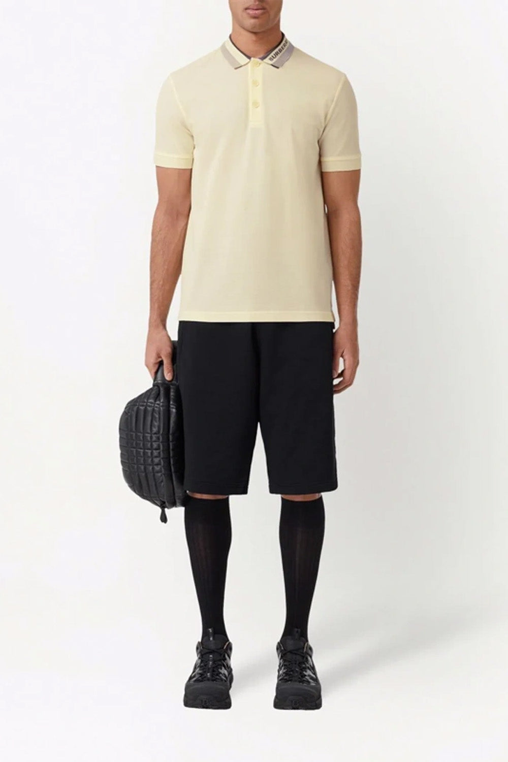 Burberry logo detail piqué polo shirt