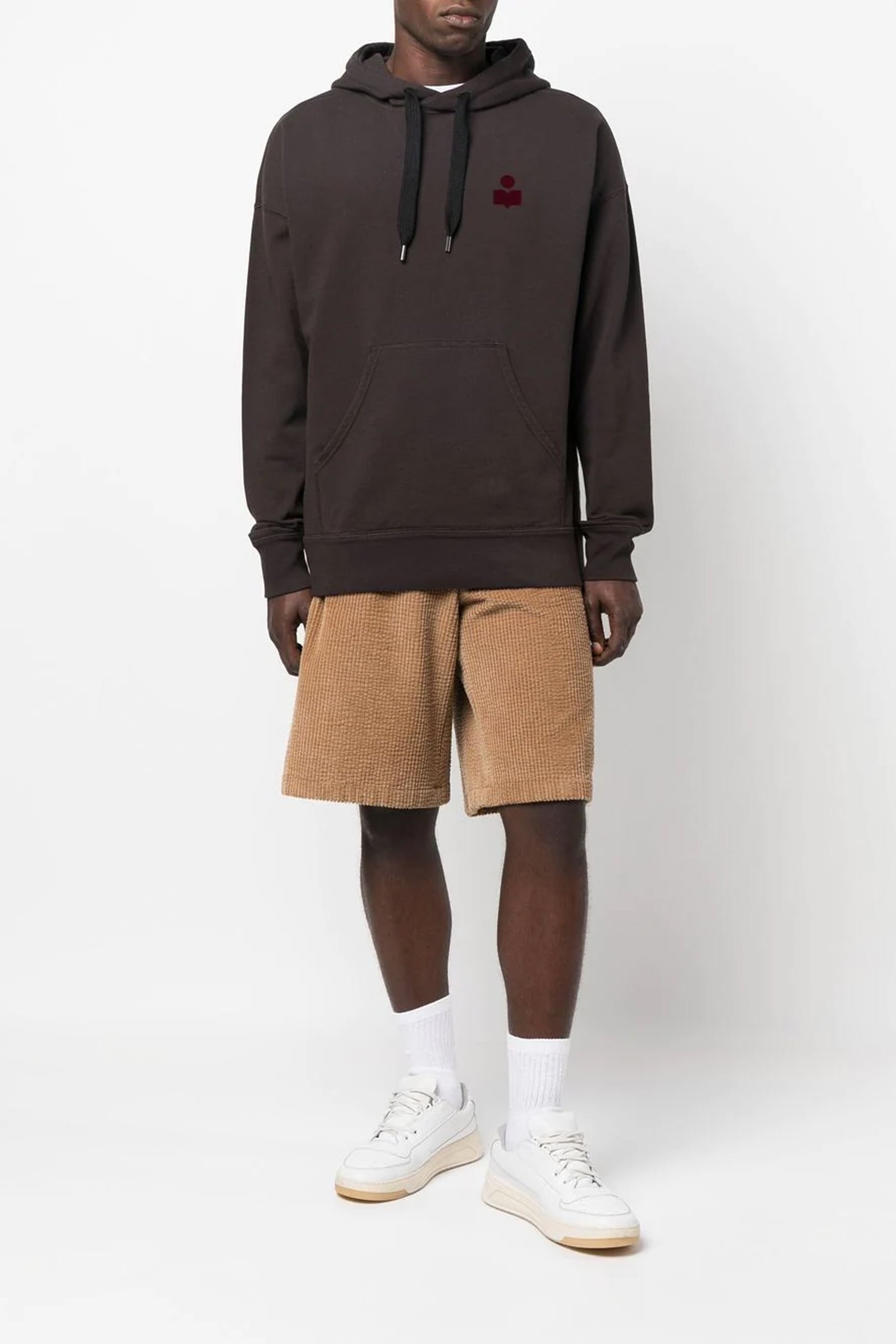 Isabel Marant Malek logo-print long-sleeve hoodie