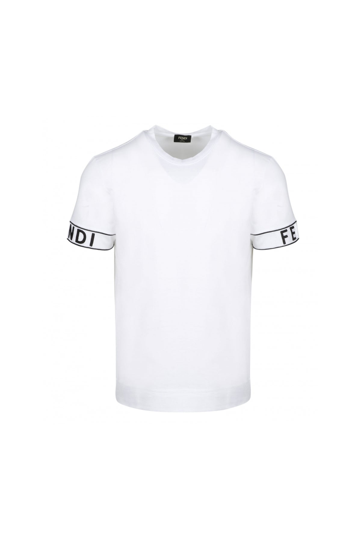 Fendi White Tape hand logo T-Shirt