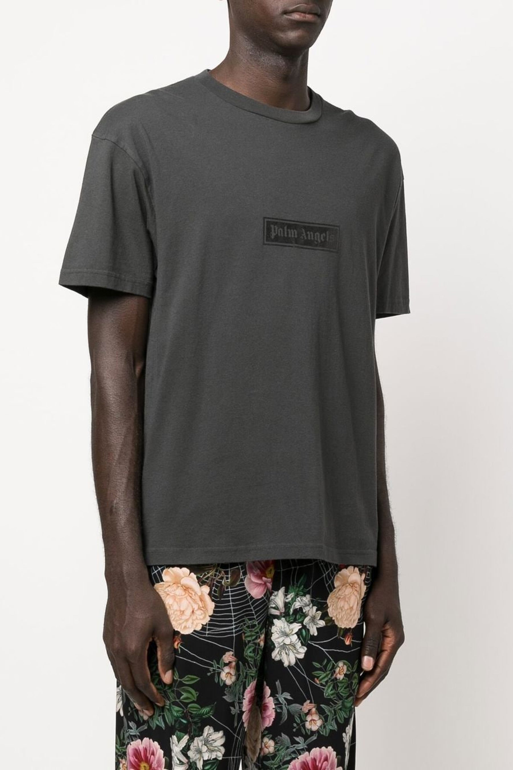 Palm Angels logo-print T-shirt Black