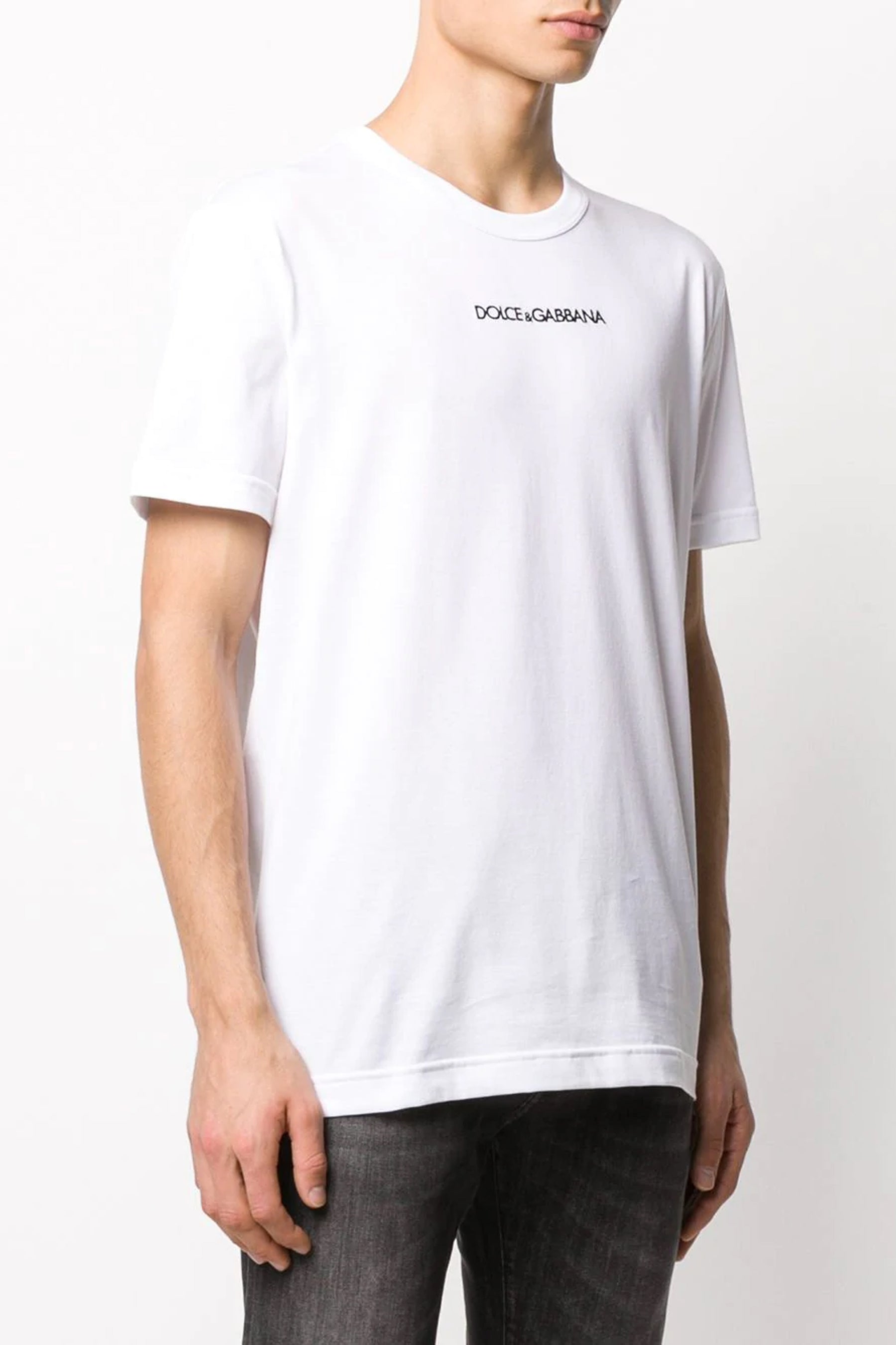 Dolce & Gabbana White Logo Embroidered
