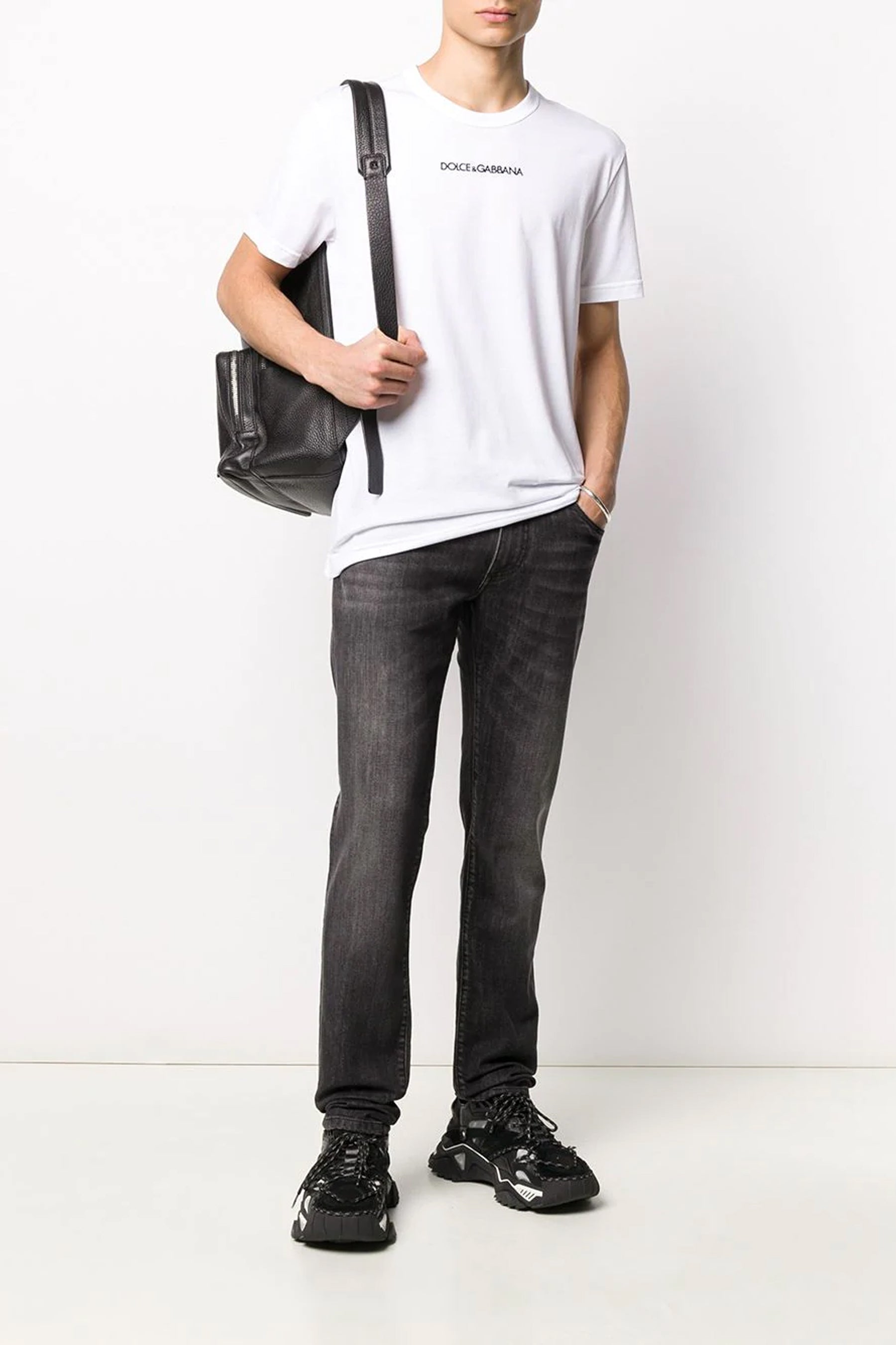 Dolce & Gabbana White Logo Embroidered