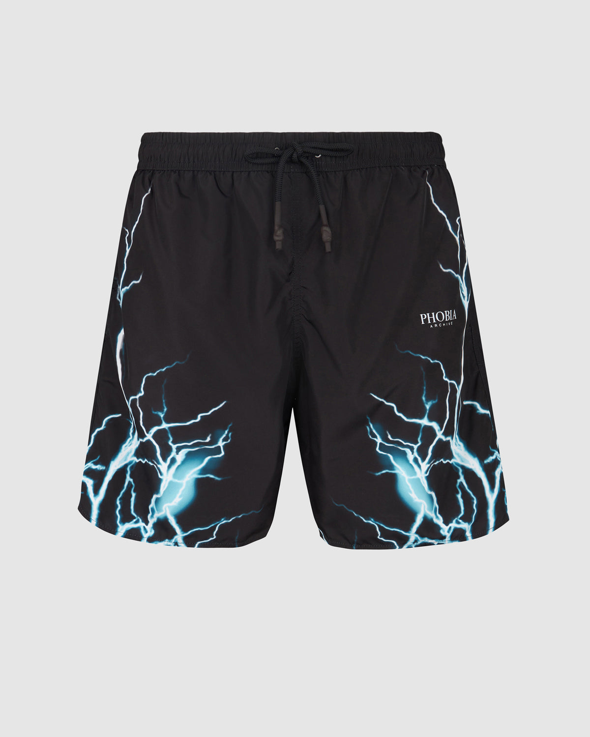 PHOBIA BLACK SWIMWEAR WITH LIGHTBLUE LIGHTNING