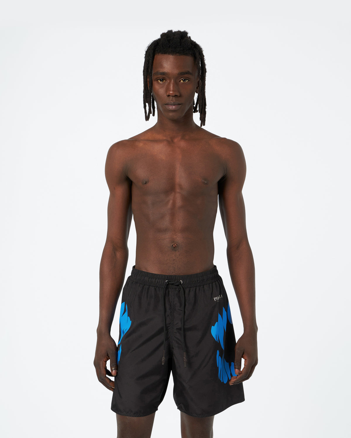 PHOBIA BLACK SWIMWEAR WITH BLUE MOUTH