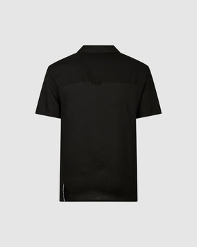 VISION OF SUPER BLACK SHIRT WITH RED FLAMES