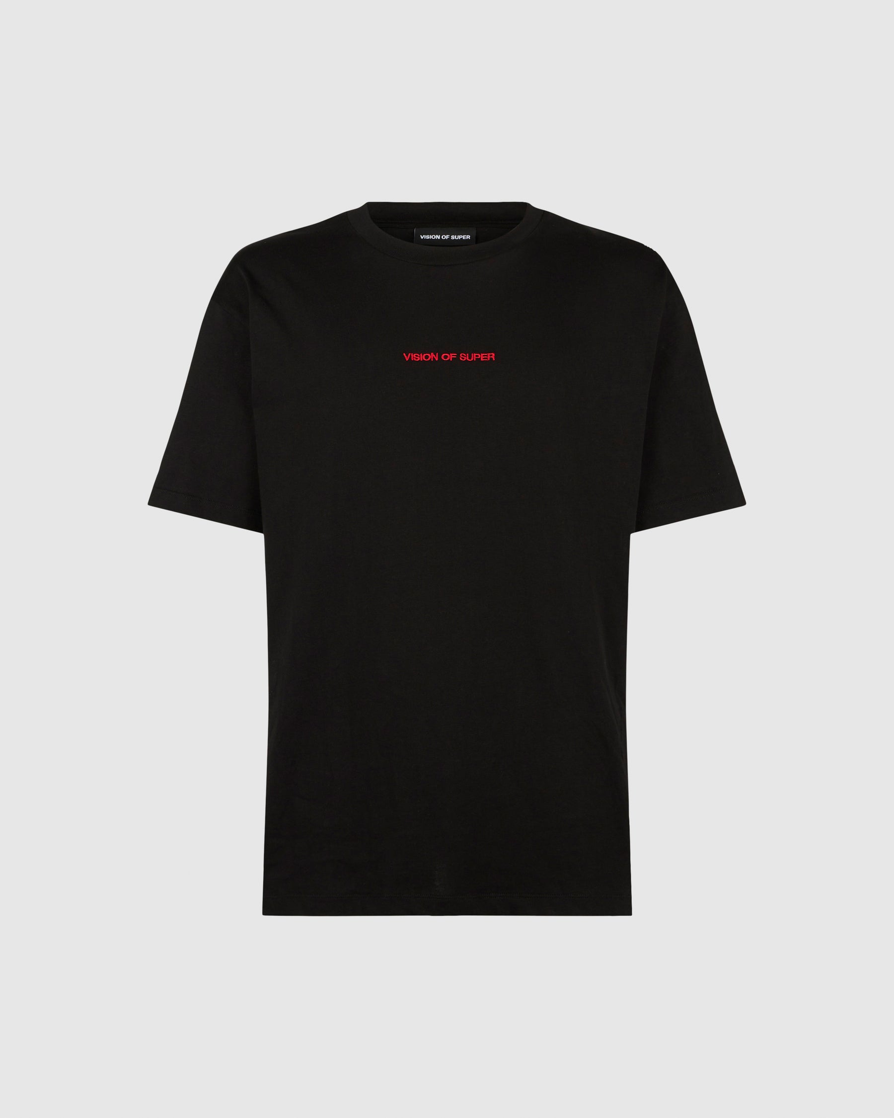 VISION OF SUPER BLACK TSHIRT WITH SKELETON PRINT