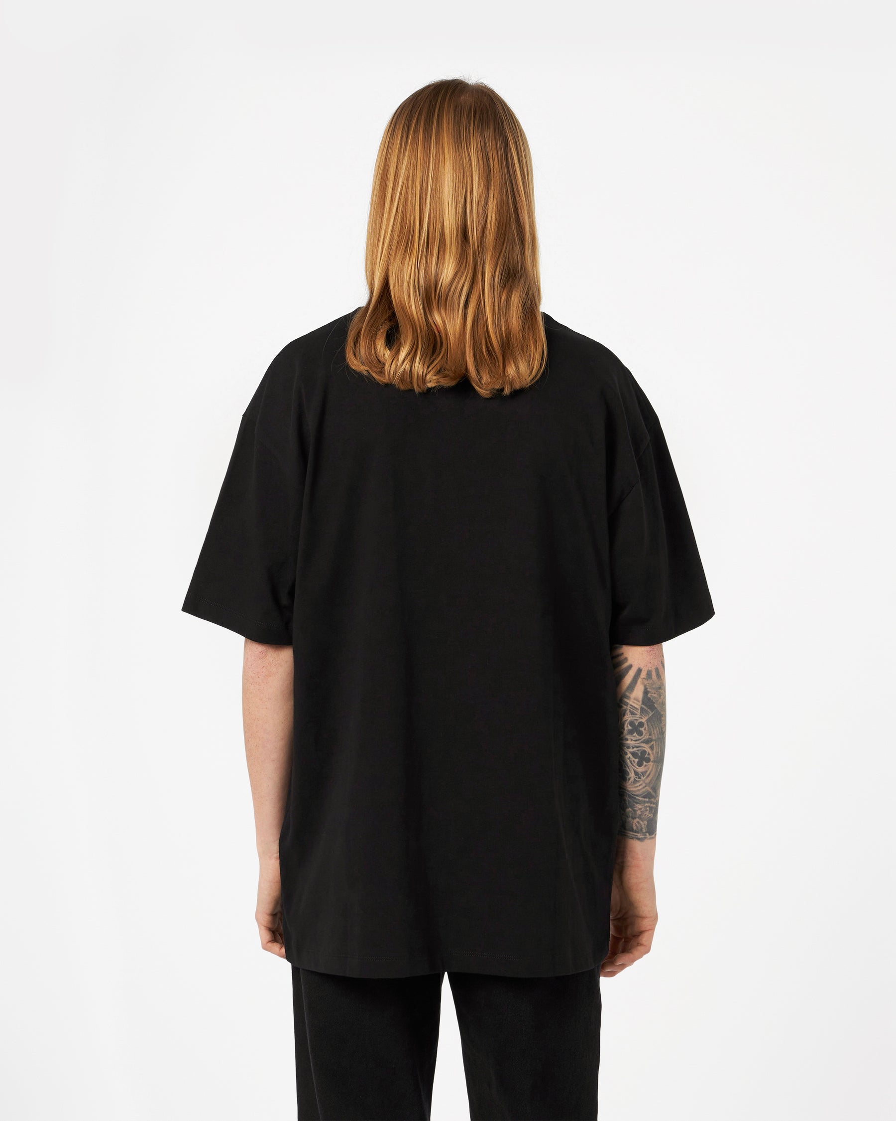 VISION OF SUPER BLACK TSHIRT WITH PUFFY VOS PRINT