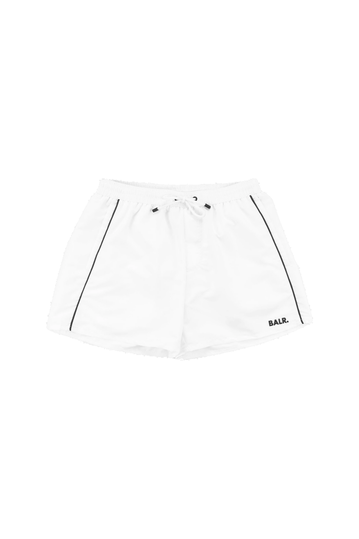CONTRAST PIPING CLASSIC SWIM SHORTS WHITE בגד-ים BALR.
