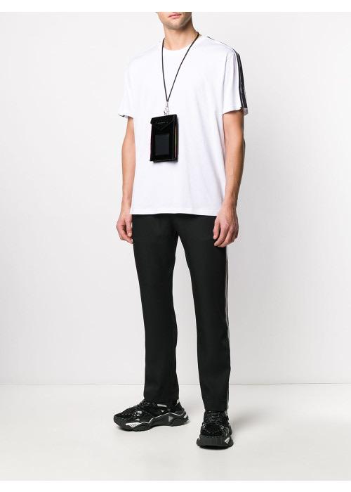 חולצה טי לבנה סטריפ כתפיים חולצות קצרות Givenchy
