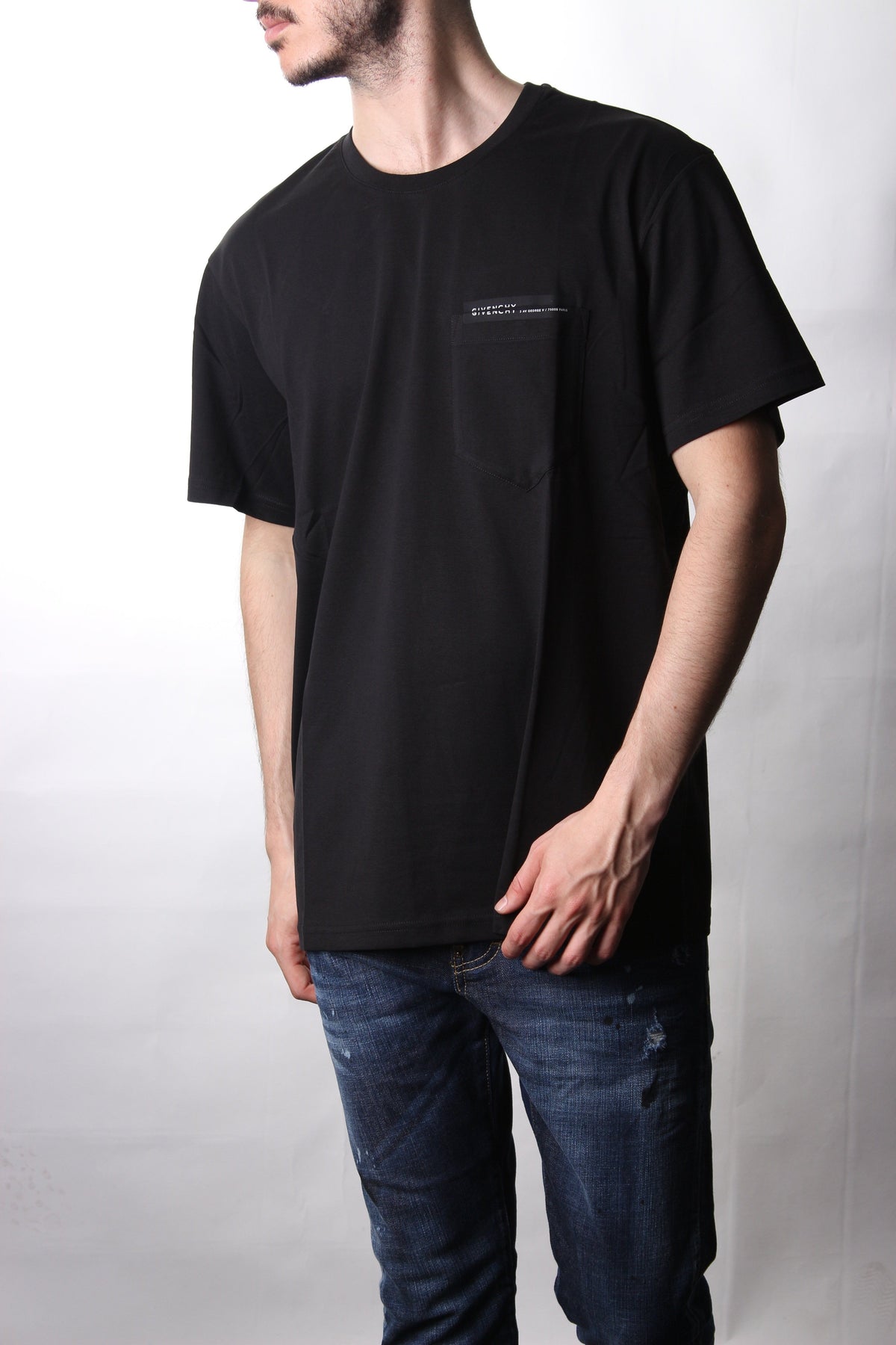 חולצה טי לוגו כיס Givenchy