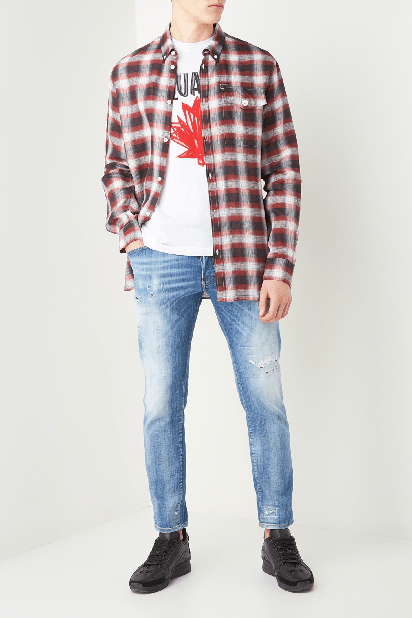 Logo Print T-Shirt חולצות קצרות DSQUARED2