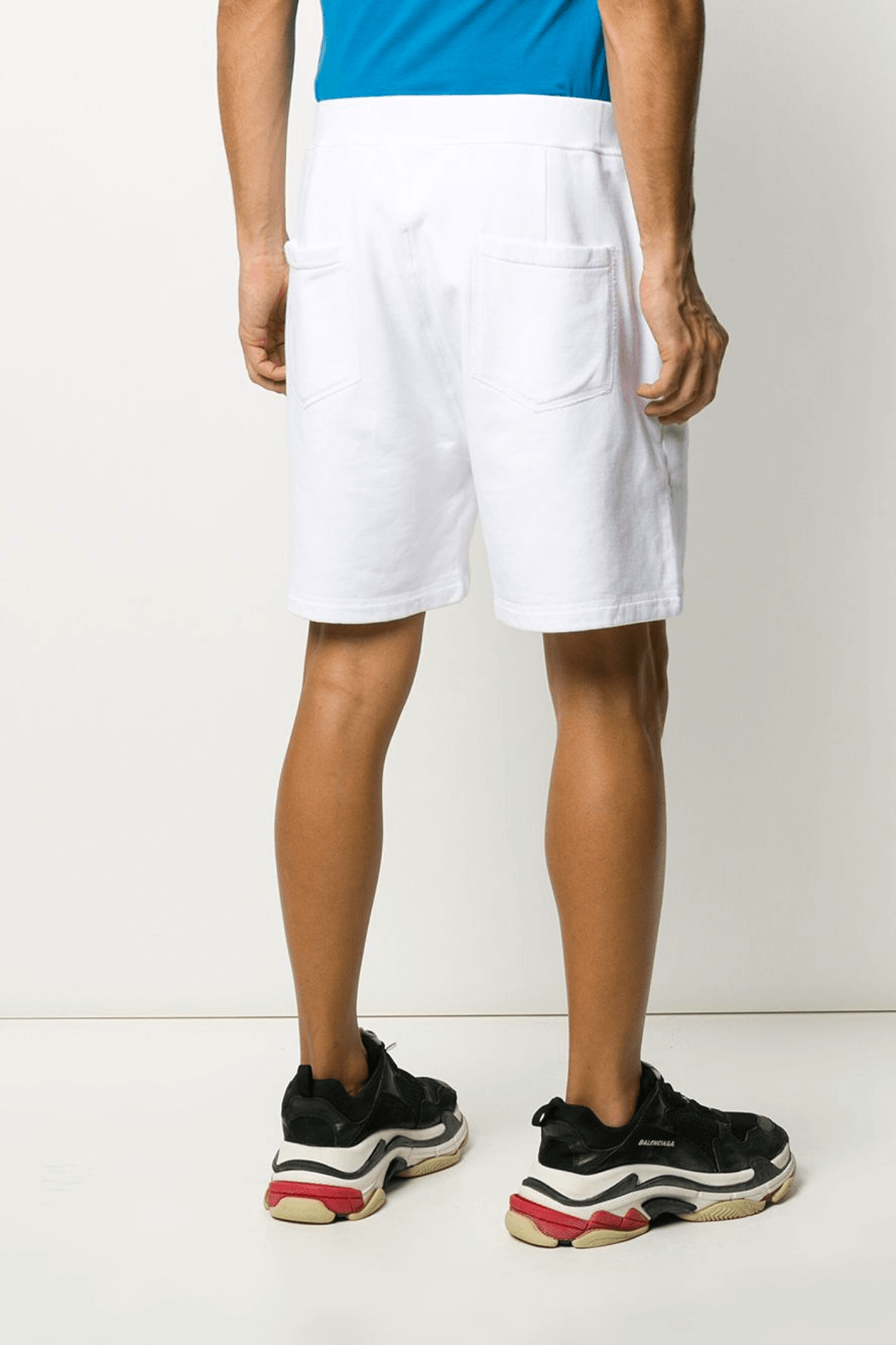 מכנס קצר אייקון לבן מכנסיים קצרים DSQUARED2