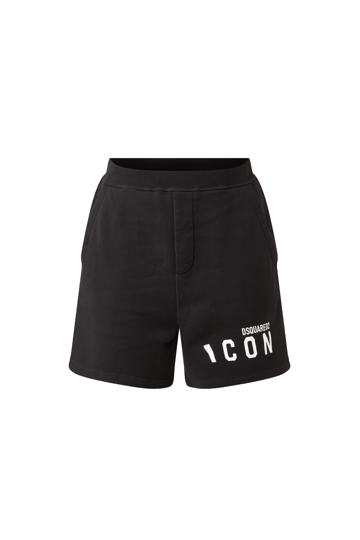 מכנס קצר אייקון שחור מכנסיים קצרים DSQUARED2