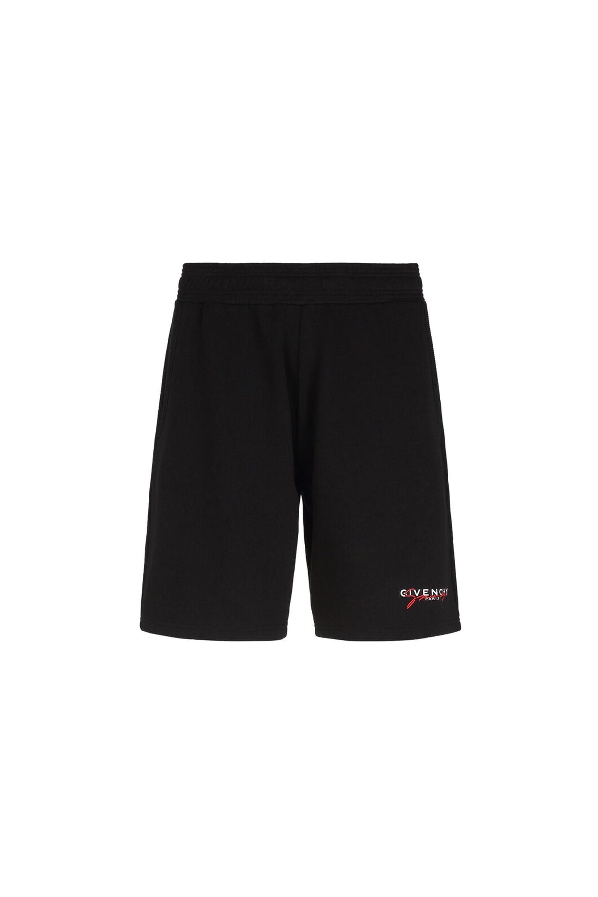 מכנס טרנינג קצר שחור לוגו חתימה אדום Givenchy