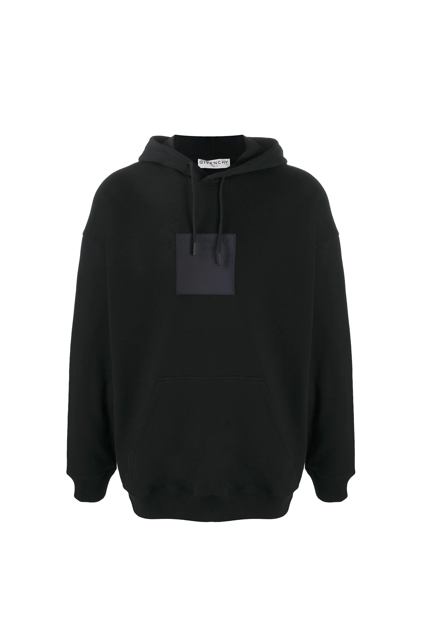 קפוצ׳ון שחור לוגו ריבוע עור ארוכים Givenchy