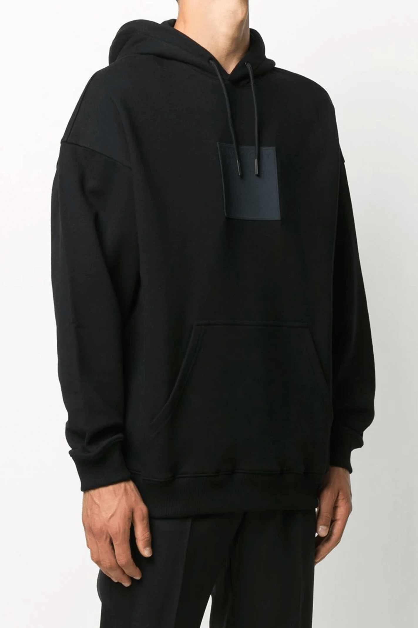 קפוצ׳ון שחור לוגו ריבוע עור ארוכים Givenchy