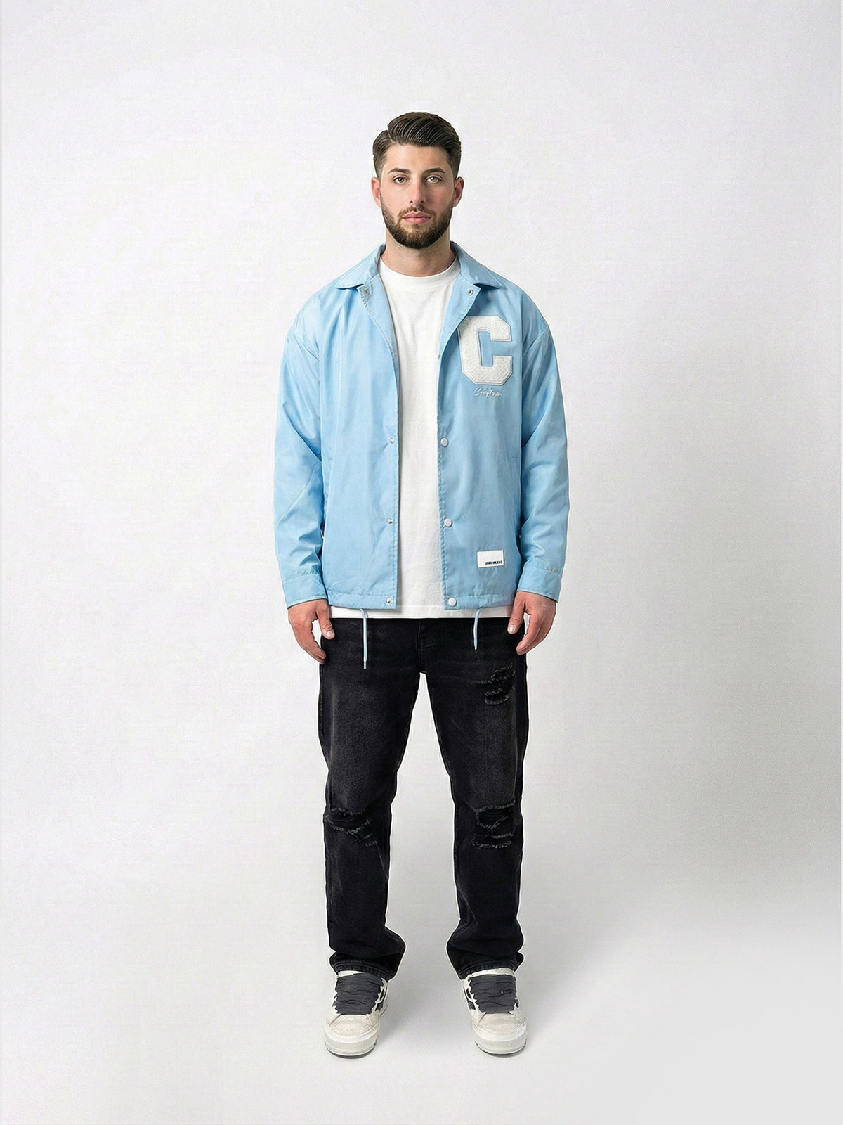 CREW MILANO Relax Logo "C" Nylon Jacket