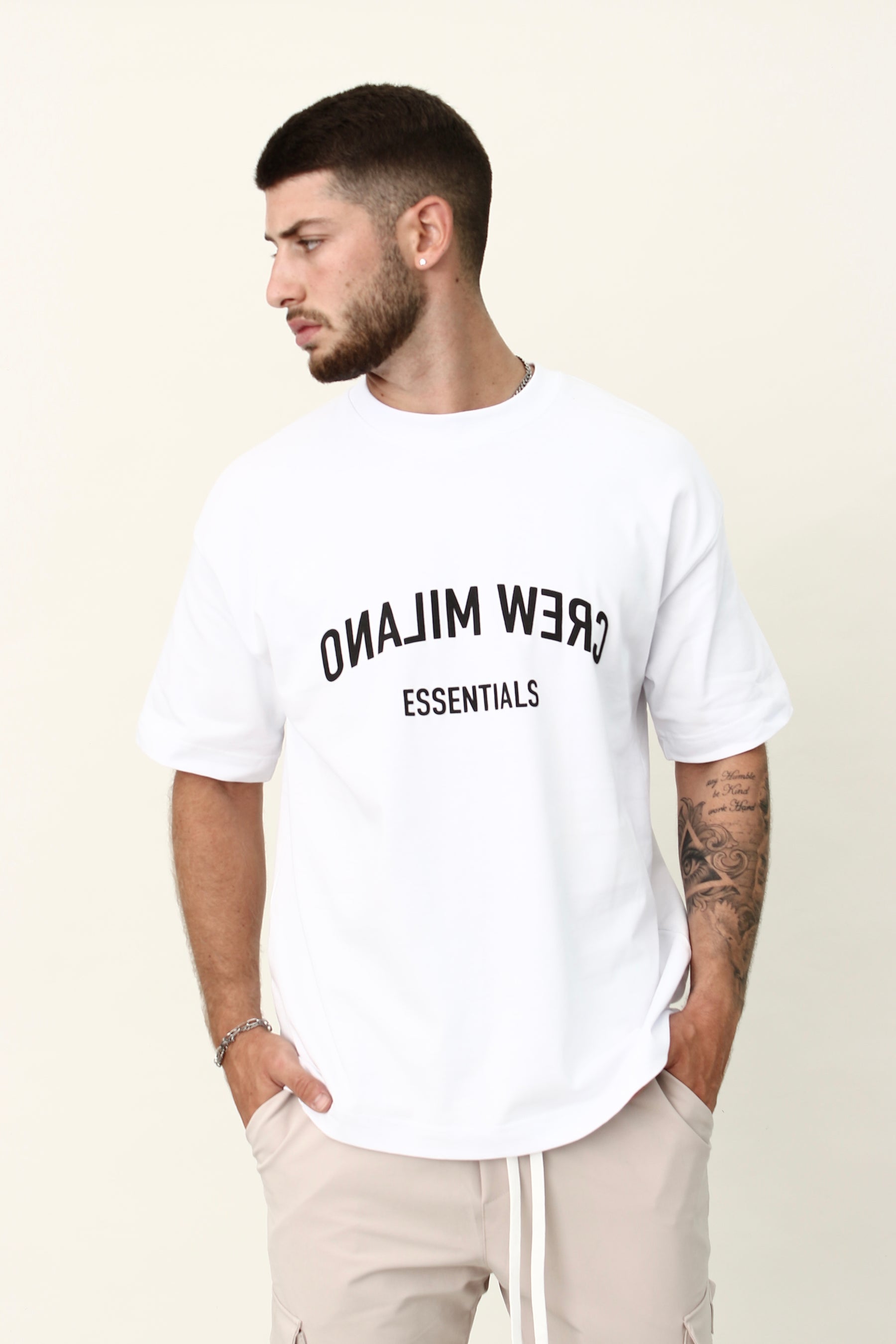 CREW Milano Reflected Print Oversized T-Shirt