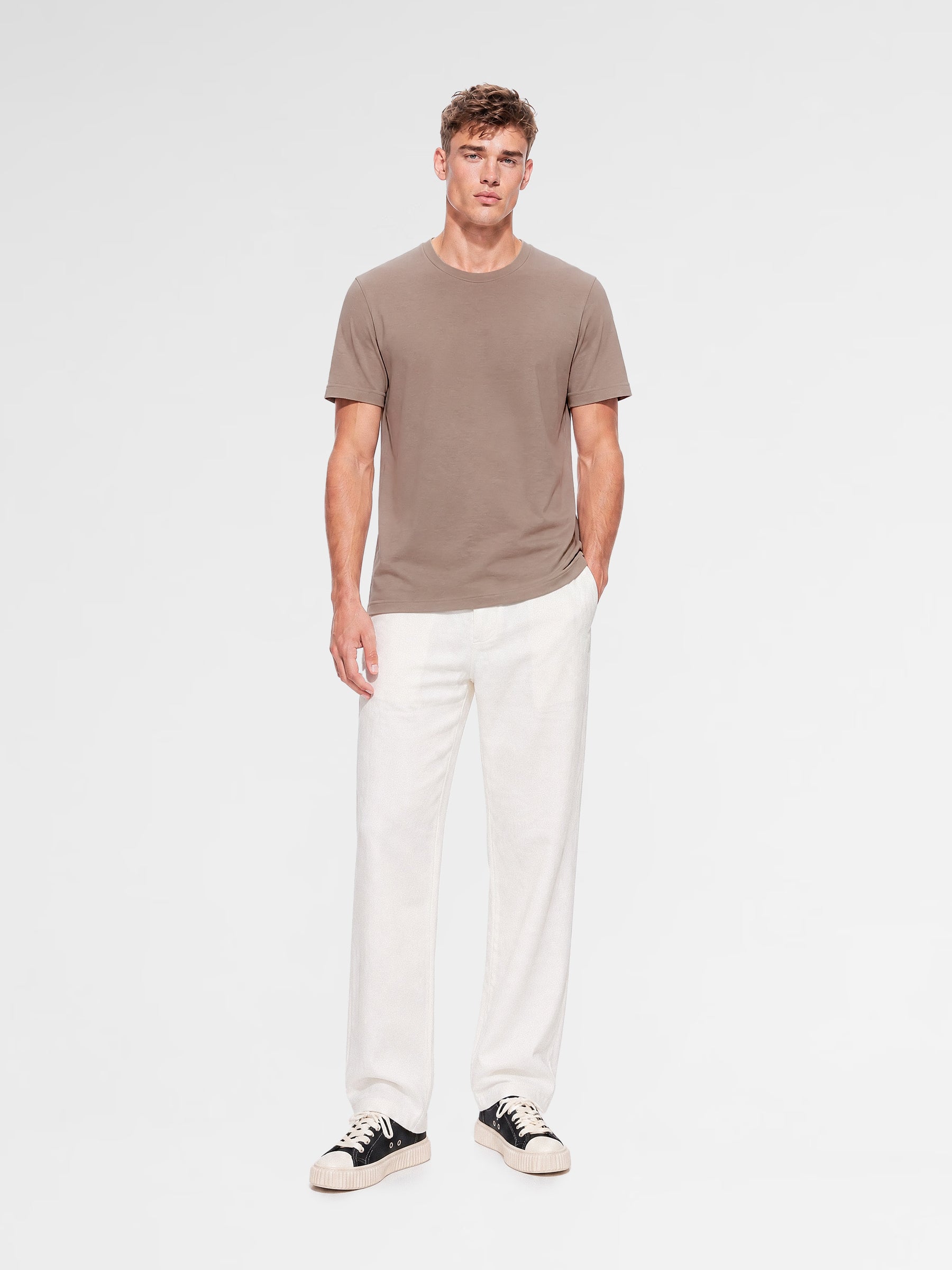 MAISON 9 PARIS Mink Mercerized Cotton T-Shirt