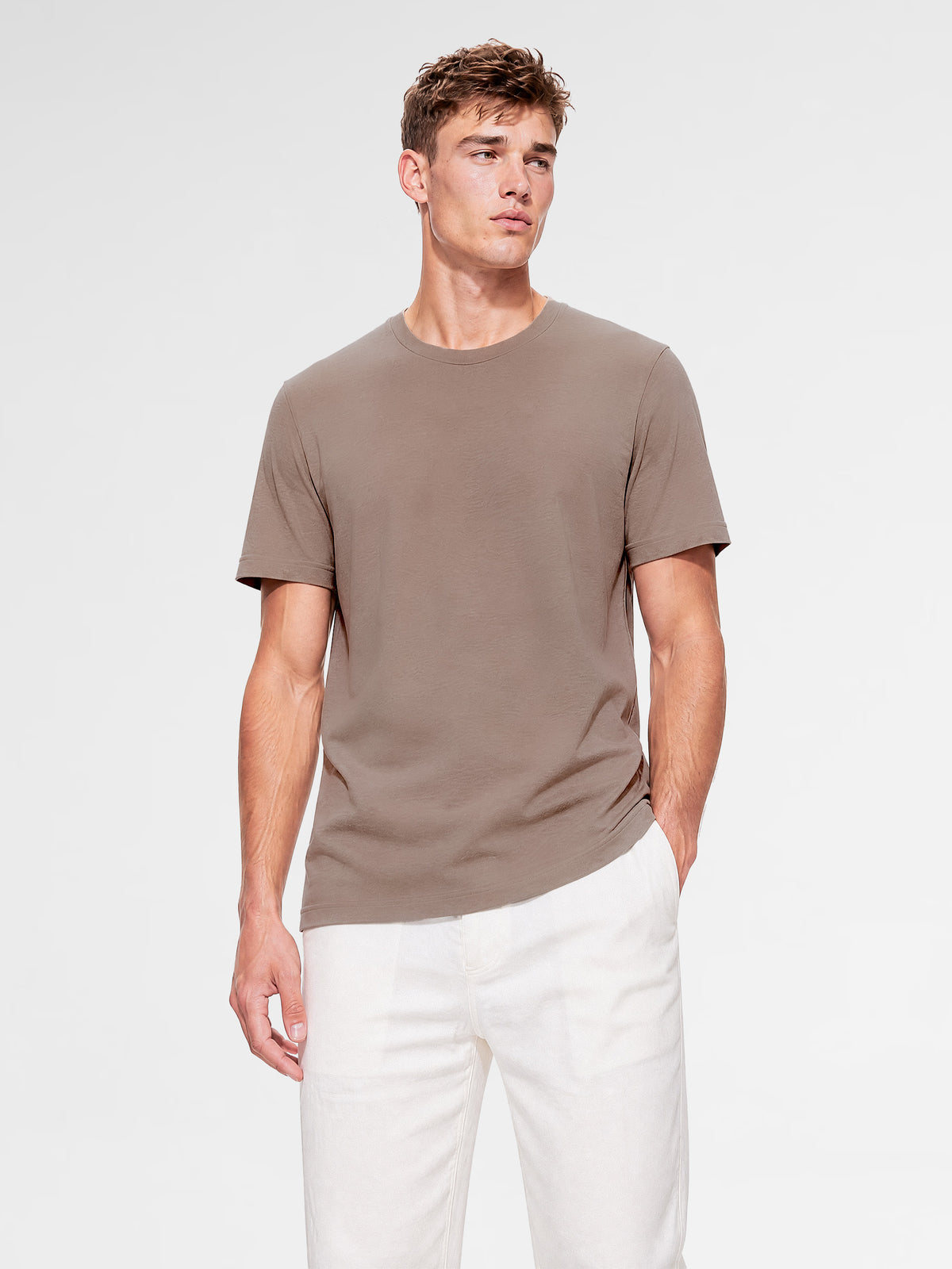 MAISON 9 PARIS Mink Mercerized Cotton T-Shirt