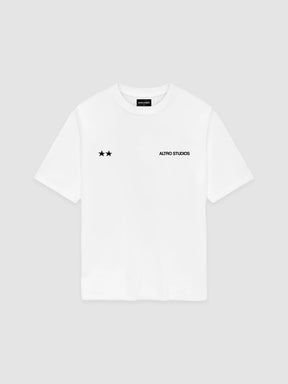 Altro Studios T-Shirt "Gemini Star" - Ice White