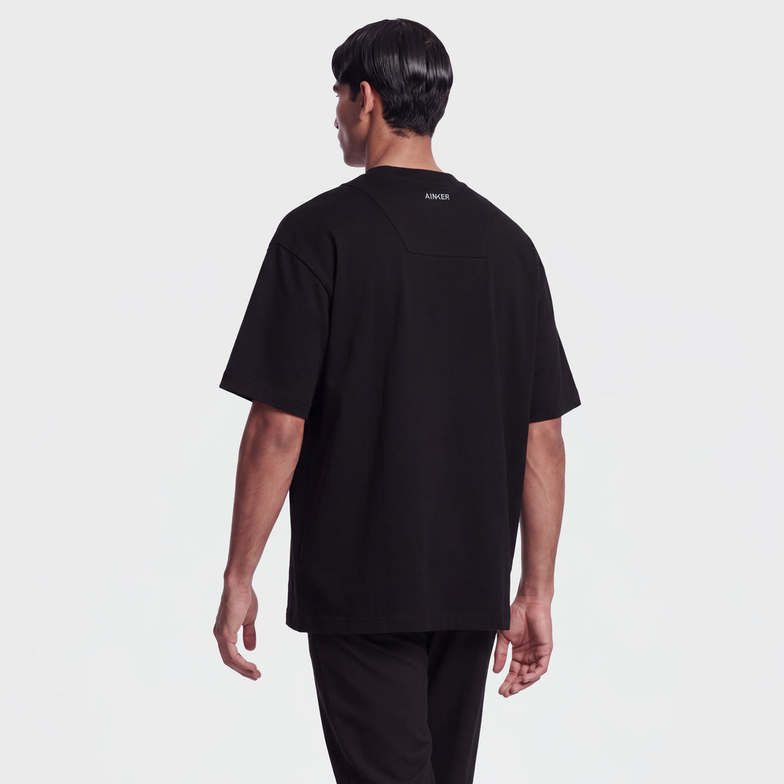 Ainker Mercerized 1019 Black T-Shirt