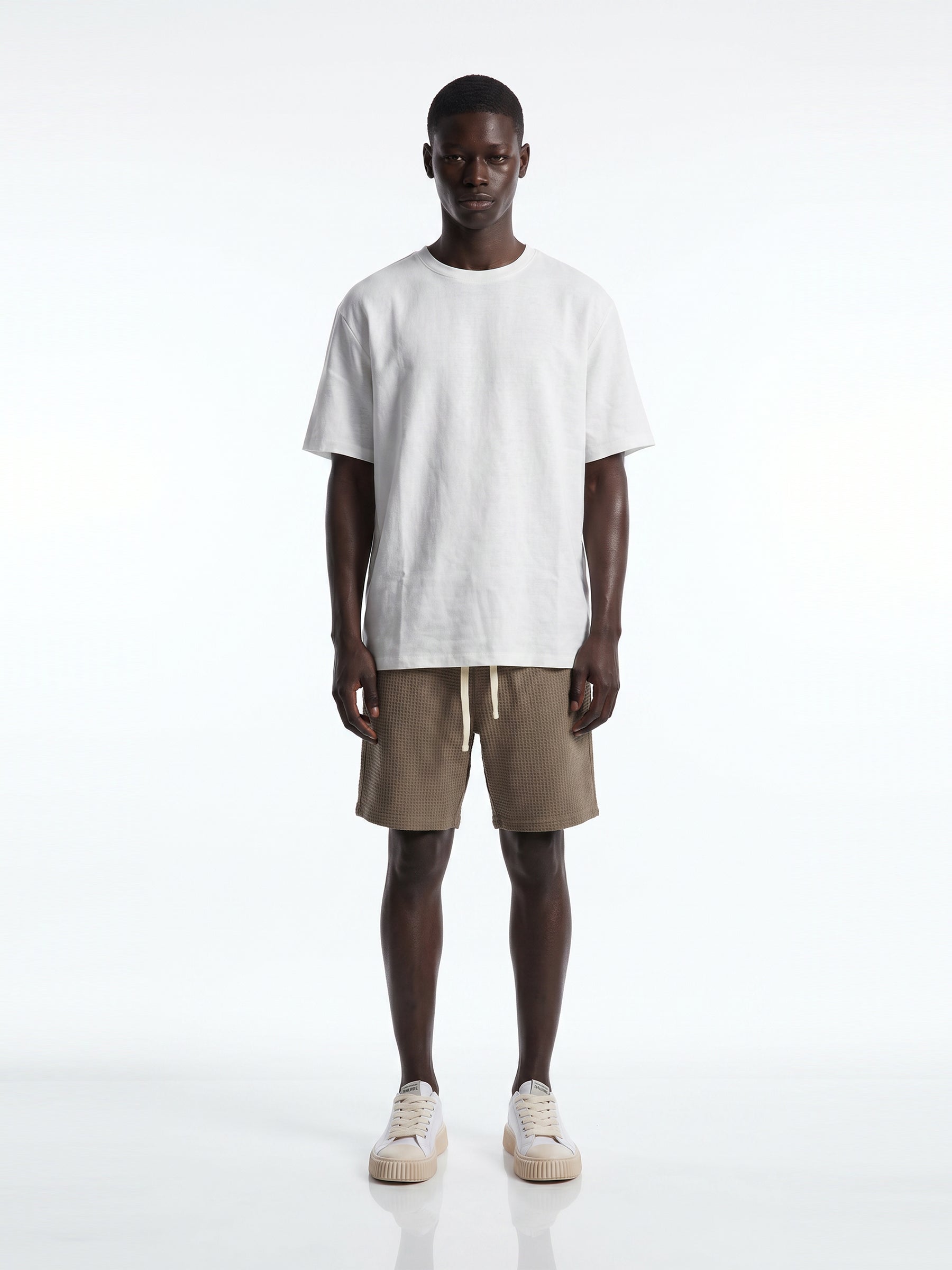 CREW Milano Waffle Shorts Khaki