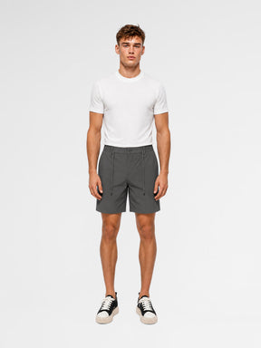 MAISON 9 PARIS High-End Dark Khaki Nylon Shorts