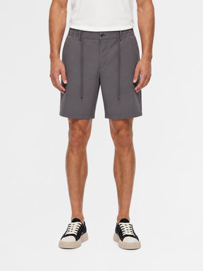 MAISON 9 PARIS High-End Dark Grey Nylon Shorts