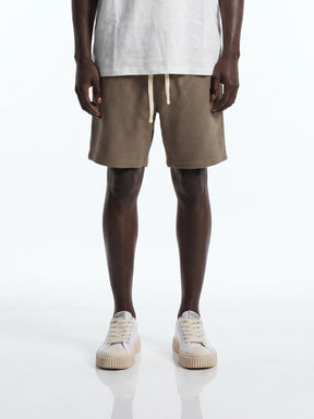 CREW Milano Waffle Shorts Khaki