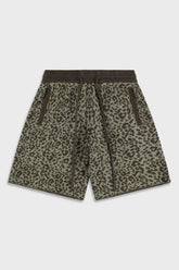 Ainker Leopard 814 Green Knit Short Pant