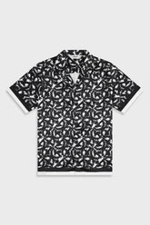 Ainker Satin 839 Black Shirt