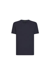 Dolce & Gabbana T-shirt neck logo tag navy blue grey