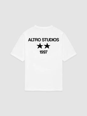 Altro Studios T-Shirt "Gemini Star" - Ice White
