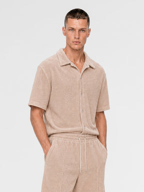 MAISON 9 PARIS Beige Towel Shirt / Shorts