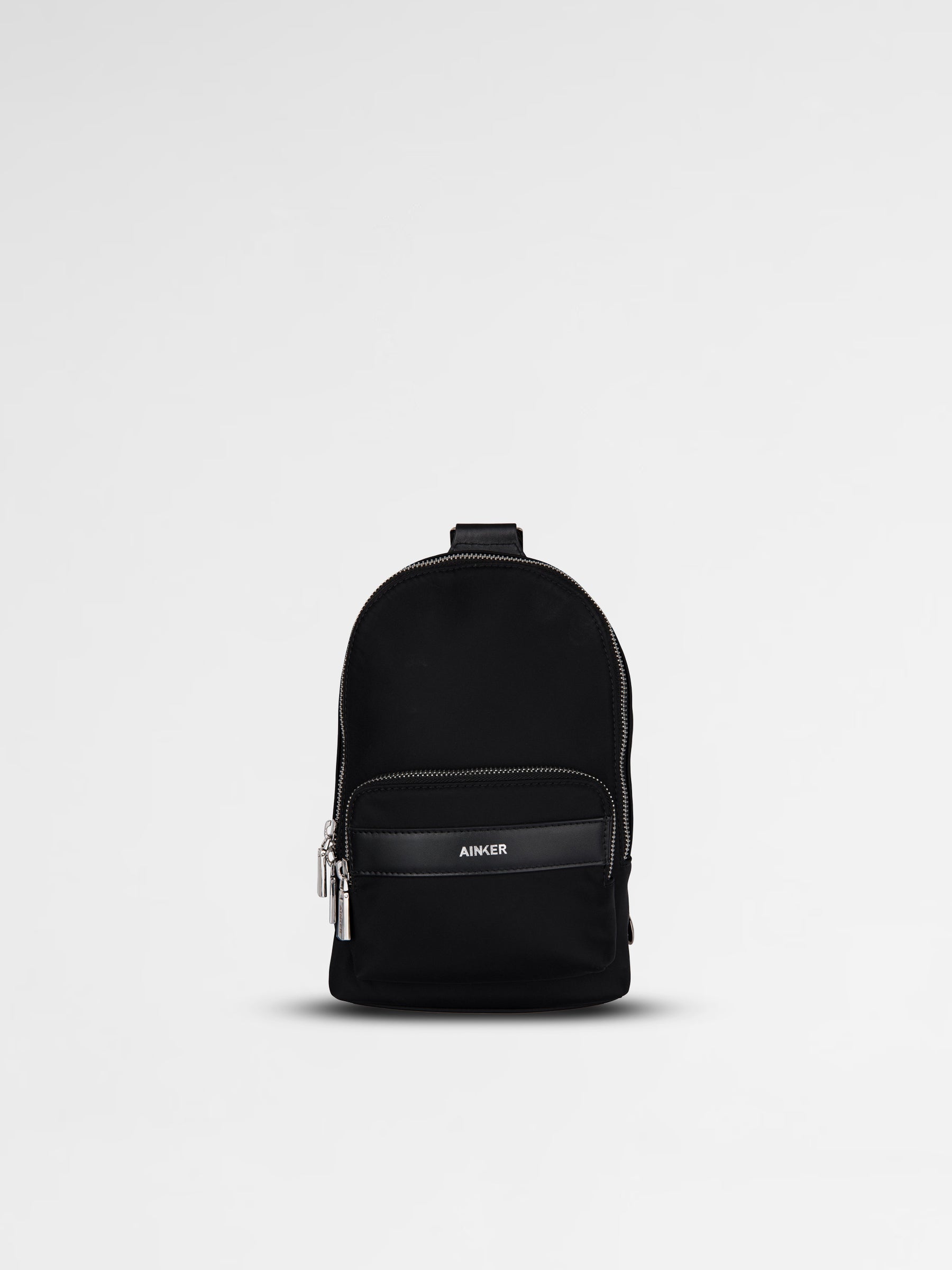 AINKER Black Sling Nylon Bag