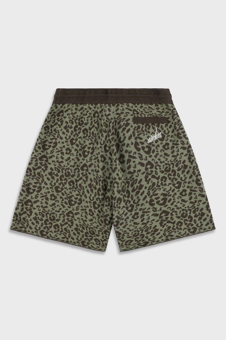 Ainker Leopard 814 Green Knit Short Pant