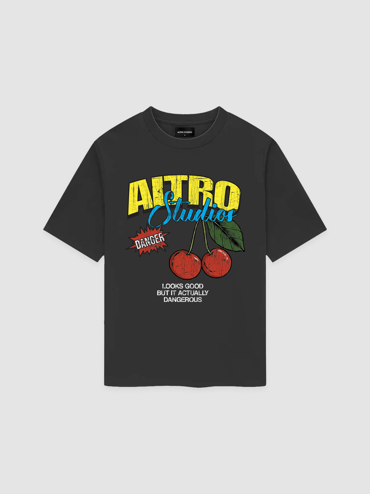 Altro Studios T-Shirt "Dangerous Cherry" - Space Grey