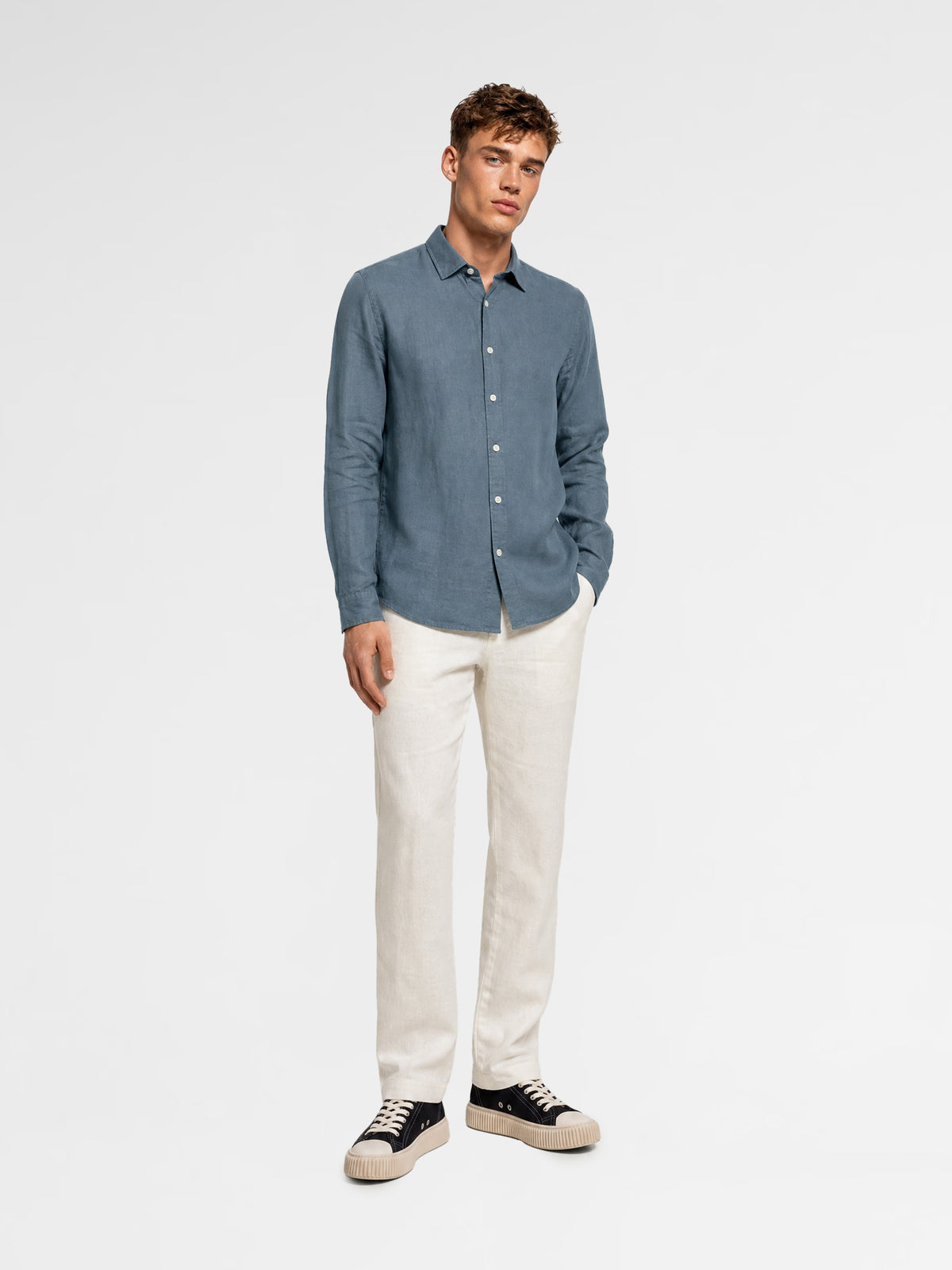MAISON 9 PARIS 36 Mold Linen Shirt