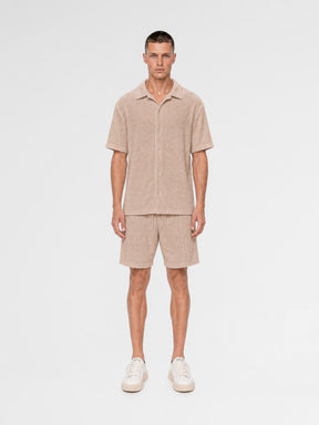 MAISON 9 PARIS Beige Towel Shirt / Shorts