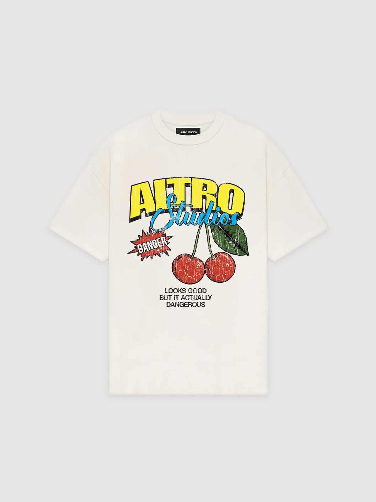 Altro Studios T-Shirt "Dangerous Cherry" - Cream