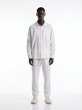 CREW Milano "Corfu" Linen Set Shirt/Pants White