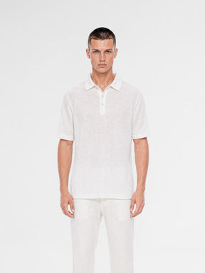 MAISON 9 PARIS White Soft Cotton Polo T-Shirt