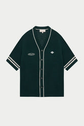 The Couture Club Crochet Knitted Baseball Shirt