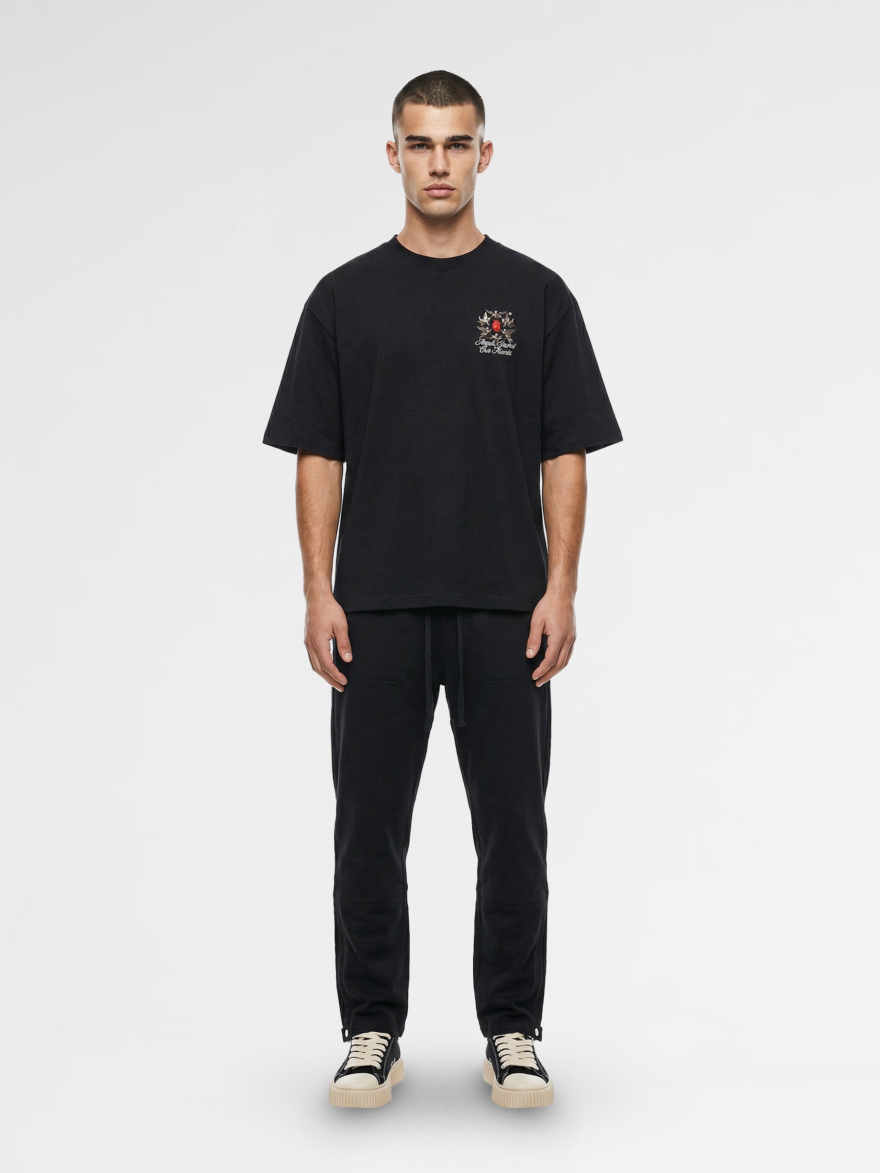 CREW Milano Oversized T-Shirt Logo Print
