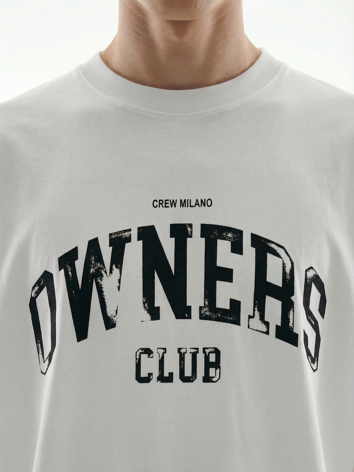 CREW Milano Oversized T-Shirt Logo Print