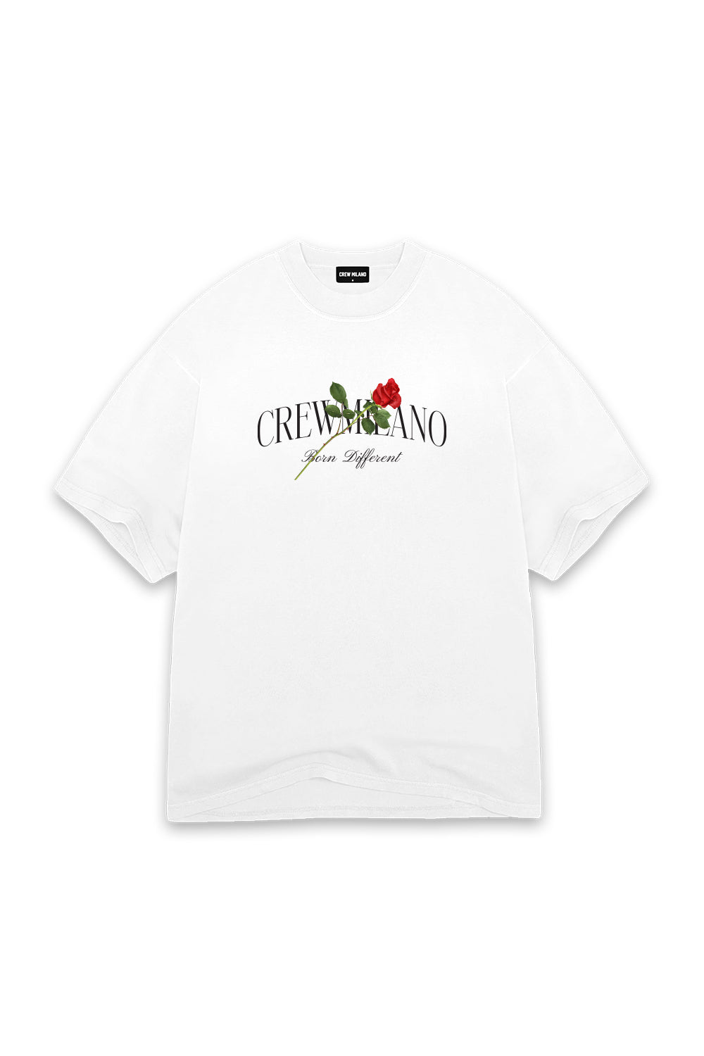 CREW Milano Rose Print Oversized T-Shirt